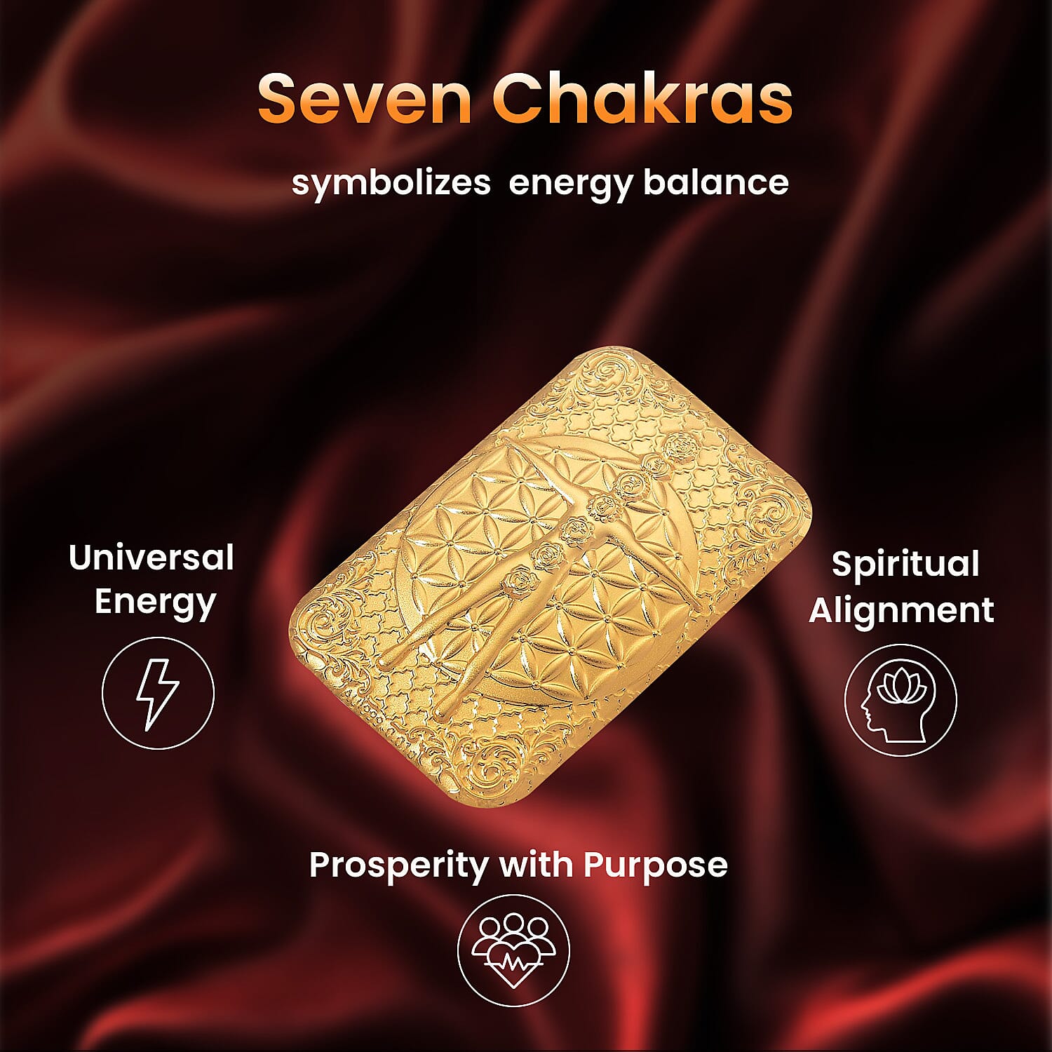 24K Yellow Gold (99.9% Purity) Vetruvian Embossment Gold (39.95 x 25.80)